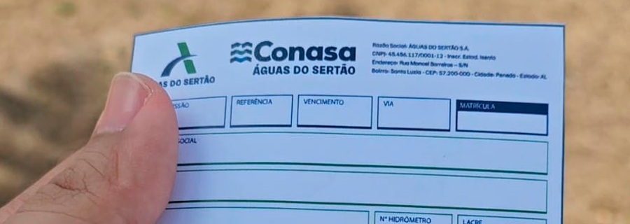 Imagem Contas da Águas do Sertão ganharão novo visual