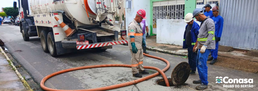 Imagem Conasa Águas do Sertão esclarece sobre trabalhos de manutenção da rede de esgotamento sanitário em Pão de Açúcar Imagem Conasa Águas do Sertão esclarece sobre trabalhos de manutenção da rede de esgotamento sanitário em Pão de Açúcar