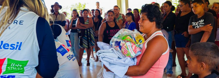 Imagem Conasa Águas do Sertão, rede Accor e Telesil levam solidariedade a famílias de São José da Tapera