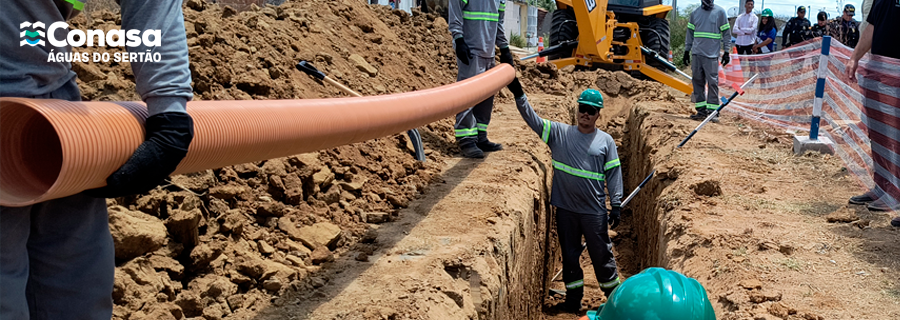 Imagem Obras de esgoto em Santana do Ipanema: programação de intervenções de 28 de julho a 01 de agosto