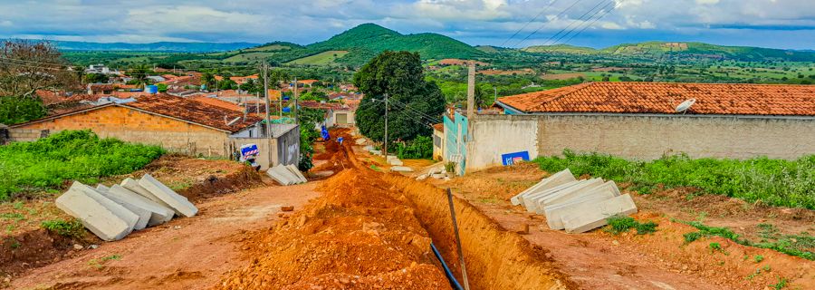 Imagem Águas do Sertão inicia obra de água e esgoto no Loteamento Manoel Toledo em Igaci