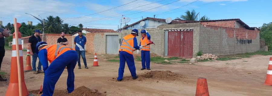 Imagem Águas do Sertão inicia obras de Saneamento Básico no conjunto Sônia Monteiro