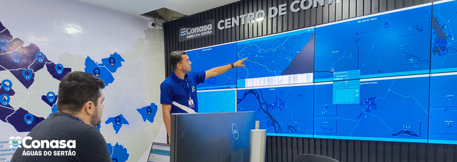 Imagem Água com tecnologia: Novo Centro de Controle da Conasa Águas do Sertão irá monitorar em tempo real o abastecimento de 34 municipios alagoanos