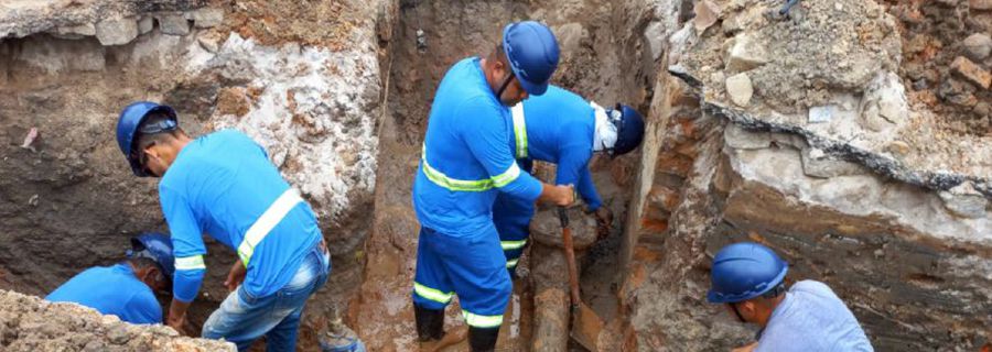 Imagem Águas do Sertão constrói nova rede de distribuição de água em São Miguel dos Campos Imagem Águas do Sertão constrói nova rede de distribuição de água em São Miguel dos Campos